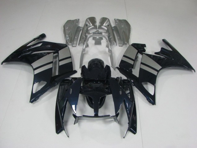 Glossy Black Silver 2001-2006 Yamaha FJR1300 Motorcycle Fairings