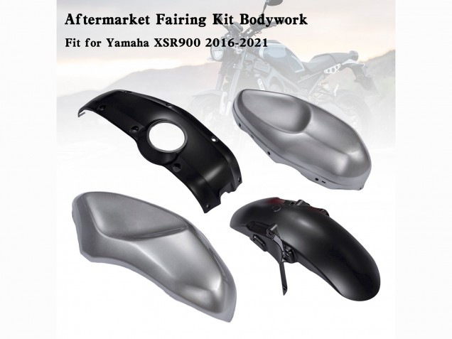 Black Grey 2016-2021 Yamaha XSR900 Motorcycle Fairings