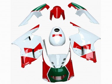 White Red Green 1991-1994 Yamaha TZR250 3XV Motorcycle Fairings