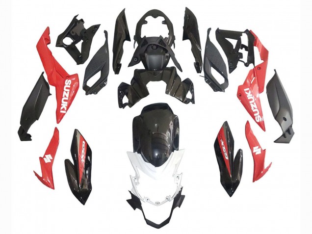 Red White 2017-2022 Suzuki GSX-S 750 Motorcycle Fairings