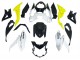 White Yellow 2017-2022 Suzuki GSX-S 750 Motorcycle Fairings