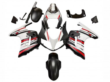 White Red Black 2003-2013 Suzuki SV650 Motorcycle Fairings