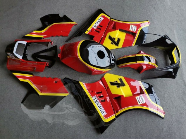 Red Yellow Black 7 1984-1987 Suzuki RG400 RG500 RG400/500 Motorcycle Fairings