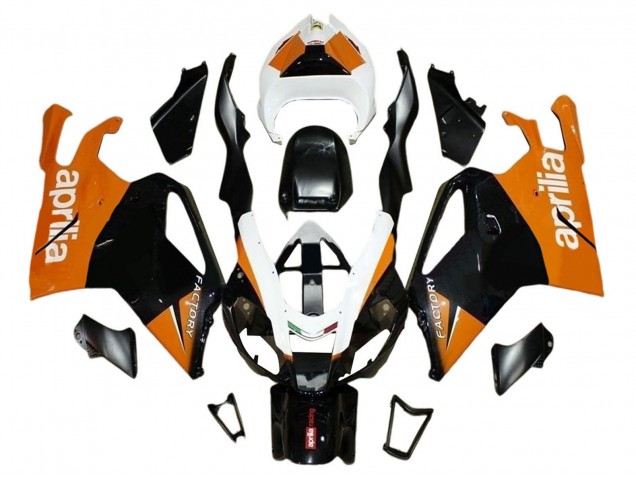 Black Orange White 2003-2006 Aprilia RSV1000 Motorcycle Fairings