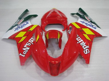 Red Yellow White Spains No1 Valsir Castrol 2003-2006 Aprilia RSV1000 Motorcycle Fairings