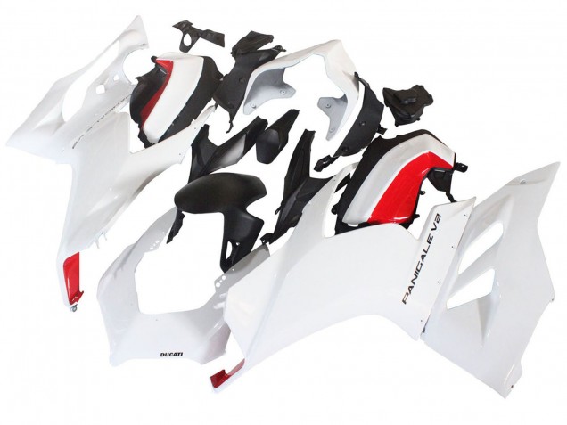 White Red Matte Black 2020-2024 Ducati Panigale V2 Motorcycle Fairings