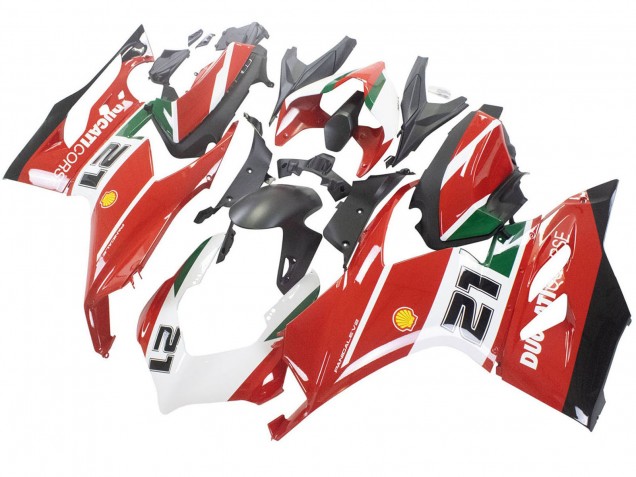 White Red Green Matte Black Corse 21 2020-2024 Ducati Panigale V2 Motorcycle Fairings