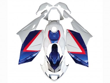 White Red Blue 2005-2010 BMW K1200S Motorcycle Fairings