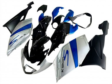 Silver Blue Black 2005-2010 BMW K1200S Bike Fairings