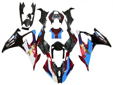 Black Red Blue 2019-2022 BMW S1000RR Motorcycle Fairings
