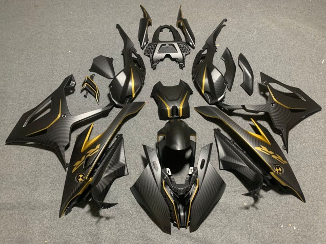 Black Gold Carbon Fiber 2019-2022 BMW S1000RR Motorcycle Fairings