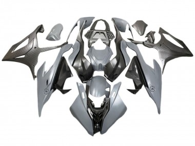 Grey Black Carbon Fiber 2019-2022 BMW S1000RR Motorcycle Fairings