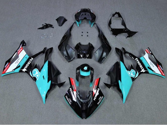 Black Cyan Petronas 2019-2022 BMW S1000RR Motorcycle Fairings