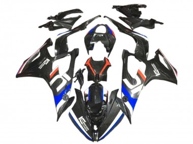Black White Blue Carbon Fiber 2019-2022 BMW S1000RR Motorcycle Fairings