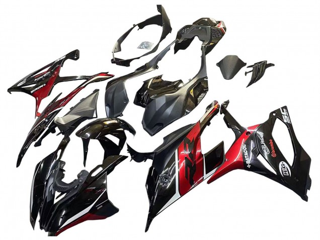 Black Dark Red 2019-2022 BMW S1000RR Motorcycle Fairings
