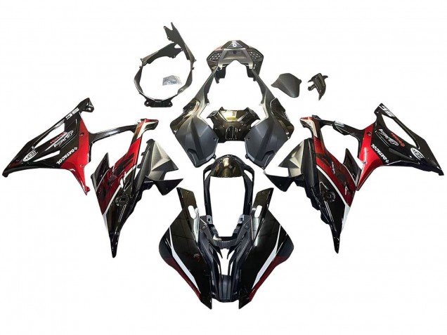 Black Dark Red 2019-2022 BMW S1000RR Motorcycle Fairings