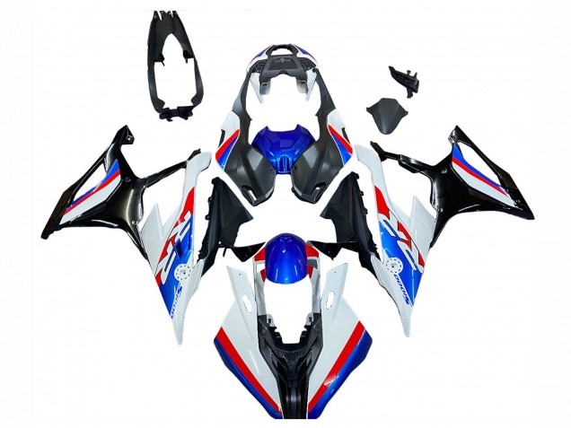 White Blue Red 2019-2022 BMW S1000RR Motorcycle Fairings