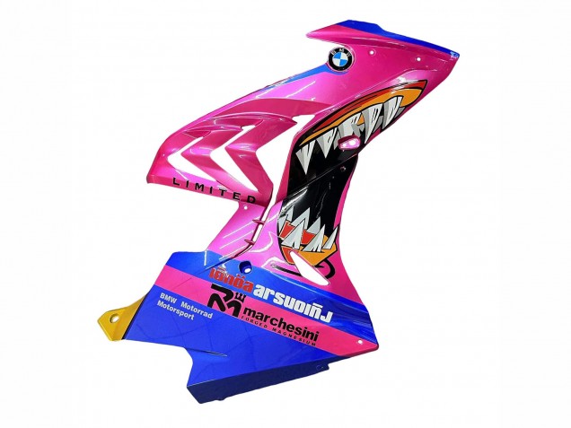 Pink Blue Yellow Shark 2017-2018 BMW S1000RR Motorcycle Fairings