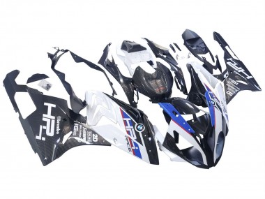White Blue Black Carbon Fiber 2015-2016 BMW S1000RR Motorcycle Fairings