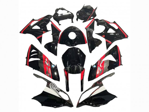 Red Glossy Black 2009-2014 BMW S1000RR Motorcycle Fairing