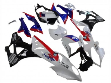 White Red Blue Glossy Black 2009-2014 BMW S1000RR Abs Fairings