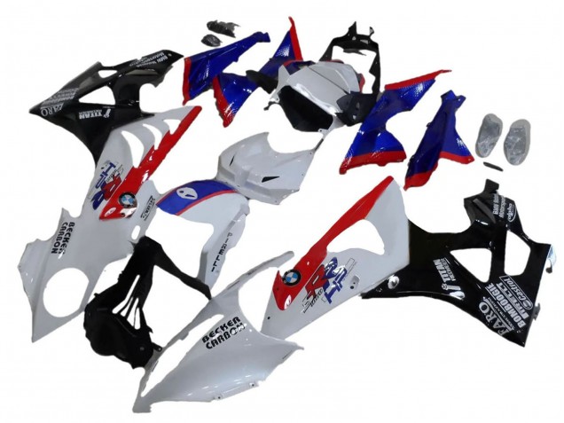 White Red Blue Glossy Black 2009-2014 BMW S1000RR Abs Fairings
