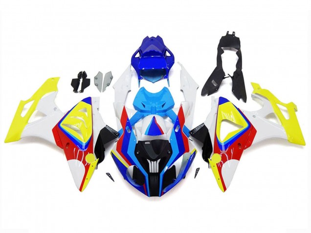 White Red Blue Yellow 2009-2014 BMW S1000RR Motorcycle Fairings