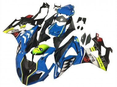 Blue Yellow Red Black Shark VR 46 2009-2014 BMW S1000RR Motorcycle Fairings