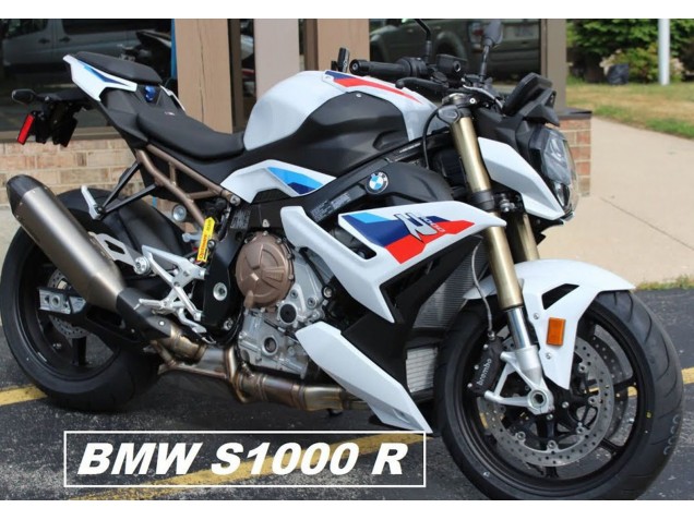White Blue Red 2021-2025 BMW S1000R Motorcycle Fairings