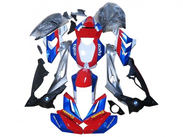 Red Blue 2014-2016 BMW S1000R Motorcycle Fairings