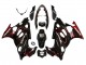 Glossy Black Red Flame 2004-2006 Suzuki GSX600F/GSX750F Motorcycle Fairings