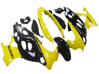 Glossy Black Yellow 2004-2006 Suzuki GSX600F/GSX750F Motorcycle Fairings