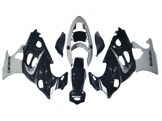 Glossy Black Grey 2004-2006 Suzuki GSX600F/GSX750F Motorcycle Fairing