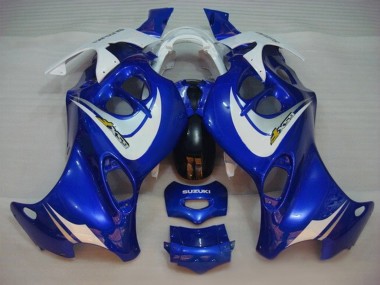 Blue White 2004-2006 Suzuki GSX600F/GSX750F Motorcycle Fairings