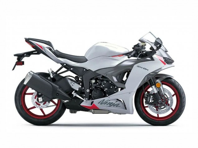 Pearl White Black Red 2023-2025 Kawasaki ZX6R Motorcycle Fairings