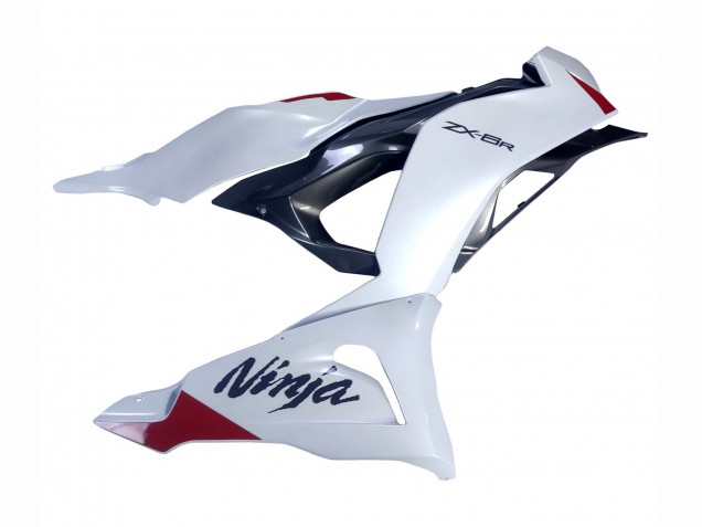 Pearl White Black Red 2023-2025 Kawasaki ZX6R Motorcycle Fairings