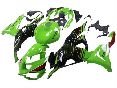Green Black 2023-2025 Kawasaki ZX6R Motorcycle Fairings
