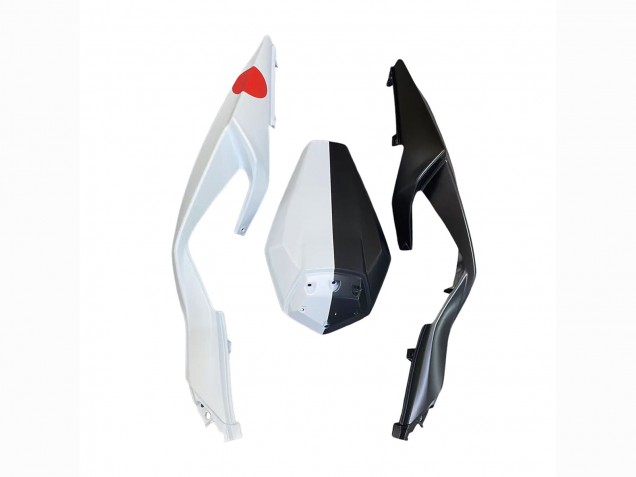 Black White with Flower 2023-2025 Kawasaki ZX6R Motorcycle Fairings