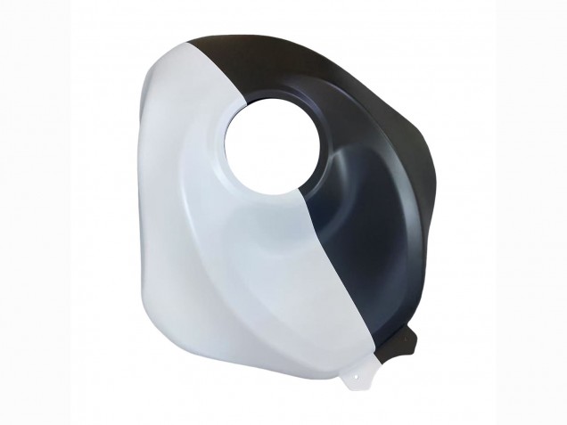 Black White with Flower 2023-2025 Kawasaki ZX6R Motorcycle Fairings