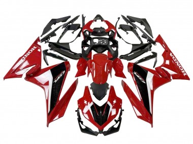 Red White Black 2022-2023 Honda CBR500R Motorcycle Fairing