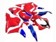 White Red Blue HRC 2009-2012 Honda CBR600RR Motorcycle Fairings