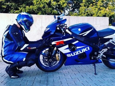 White Blue Black Red 2004-2005 Suzuki GSXR 600 / GSXR 750 Motorcycle Fairing Kits