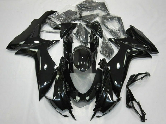 Glossy Black 2011-2024 Suzuki GSXR 600 / GSXR 750 Motorcycle Fairings