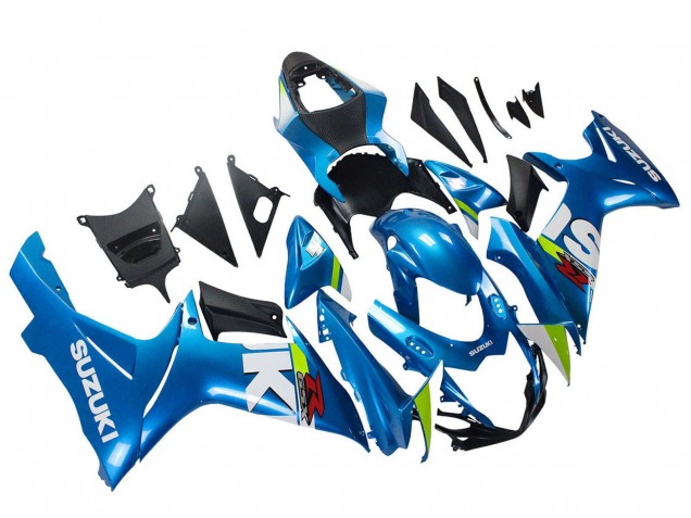 Light Blue Green White Red 2011-2024 Suzuki GSXR 600 / GSXR 750 Motorcycle Fairings