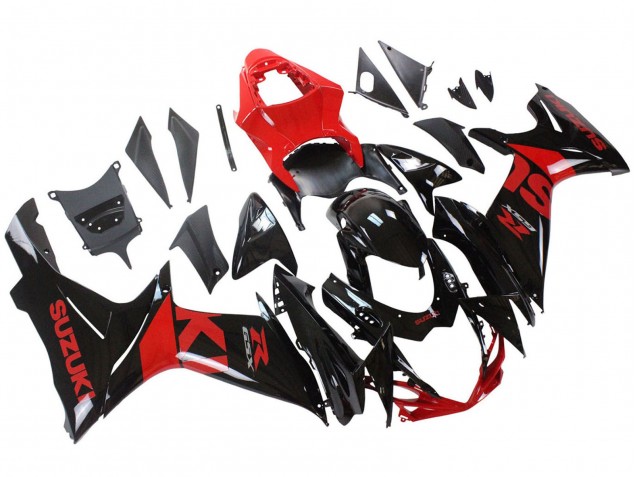 Red Glossy Black 2011-2024 Suzuki GSXR 600 / GSXR 750 Motorcycle Fairing Kits