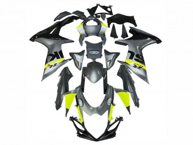 Silver Yellow Black 2011-2024 Suzuki GSXR 600 / GSXR 750 Motorcycle Fairings