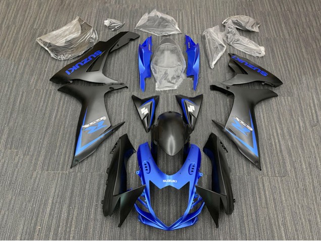 Blue Matte Black 2011-2024 Suzuki GSXR 600 / GSXR 750 Motorcycle Fairing Kits