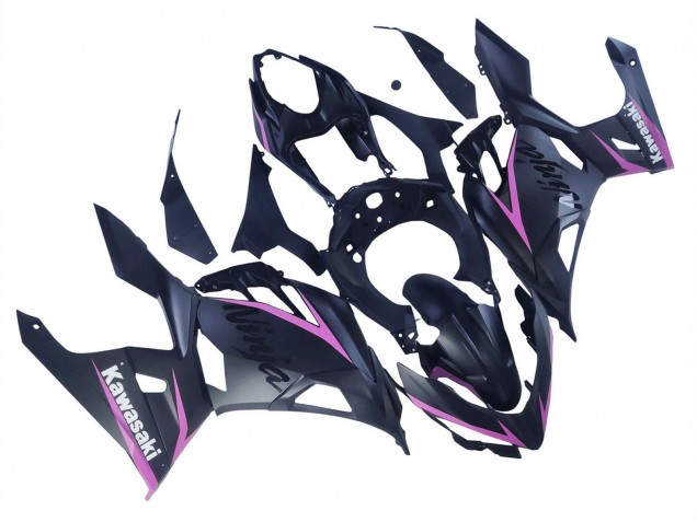 Matte Black Pink 2018-2024 Kawasaki Ninja 400 Motorcycle Fairings