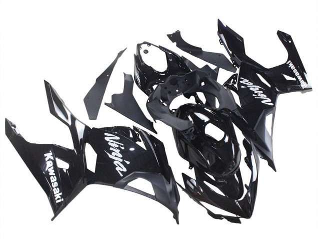 Glossy Black Matte Black White Decals 2018-2024 Kawasaki Ninja 400 Motorcycle Fairings