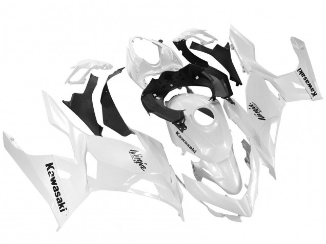 Glossy White 2018-2024 Kawasaki Ninja 400 Motorcycle Fairings